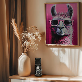 Pink Lama Poster