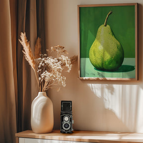 Green Pear Poster