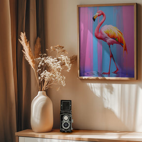 Flamingo Pop Art Poster