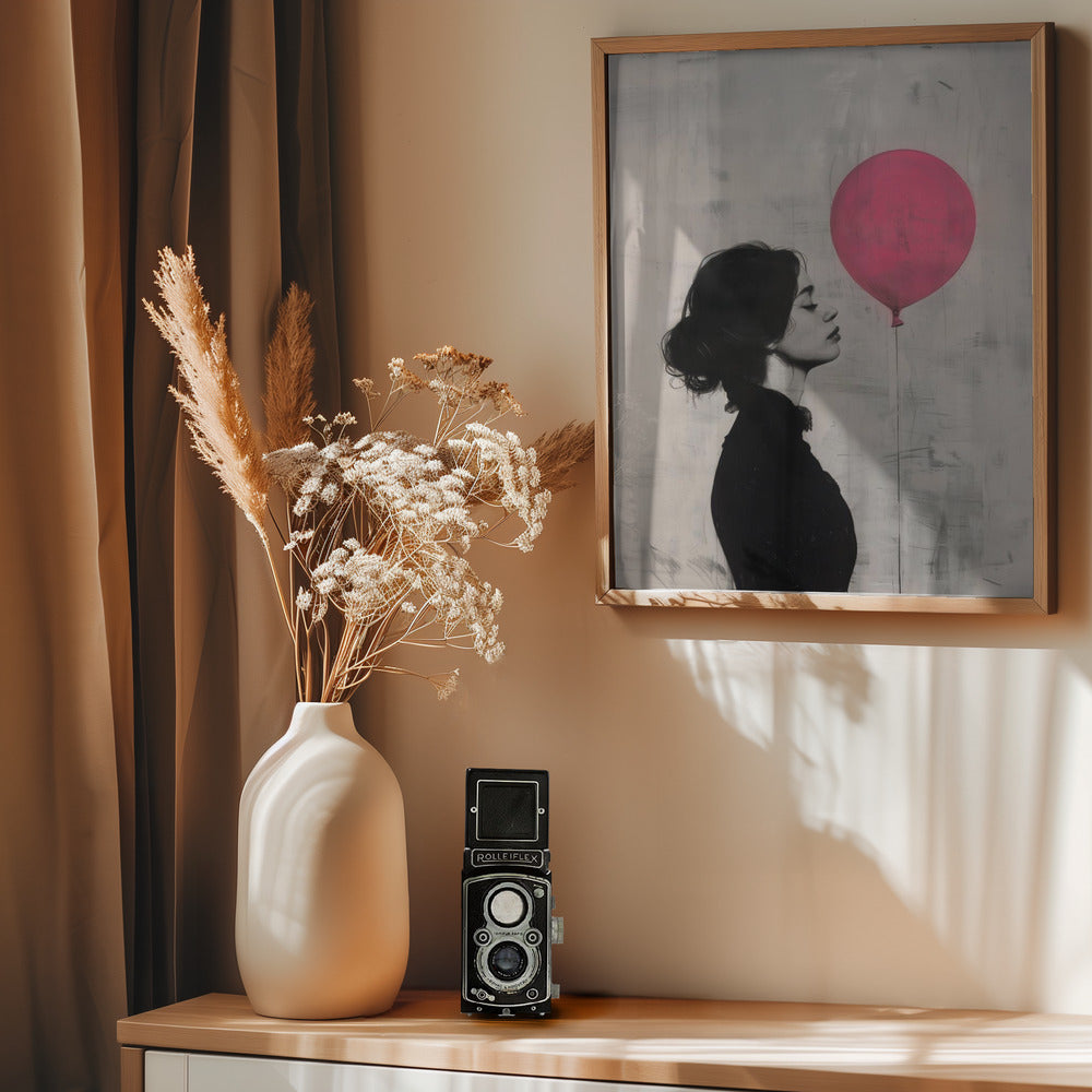 The Girl With the Pink Balloon Poster