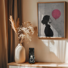 The Girl With the Pink Balloon Poster