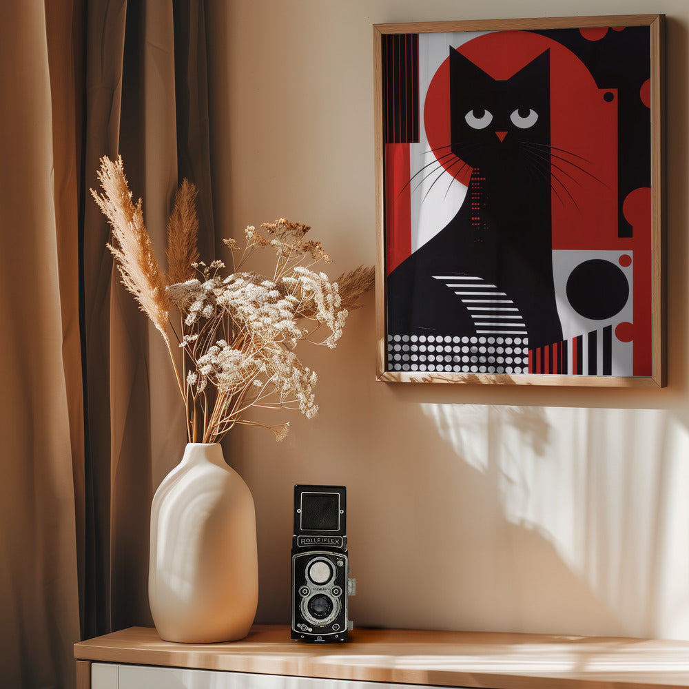 The Abstract Cat Poster