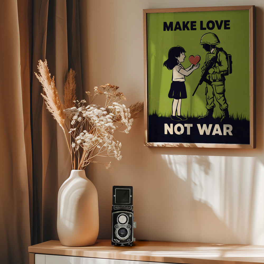 Make Love   Not War Poster