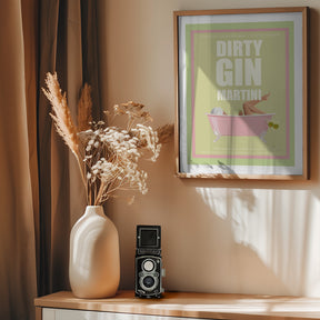 Jlr Cocktails- Dirty Gin Martini Poster