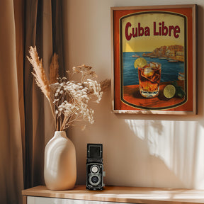 Cuba Libre Vintage Commercial Poster