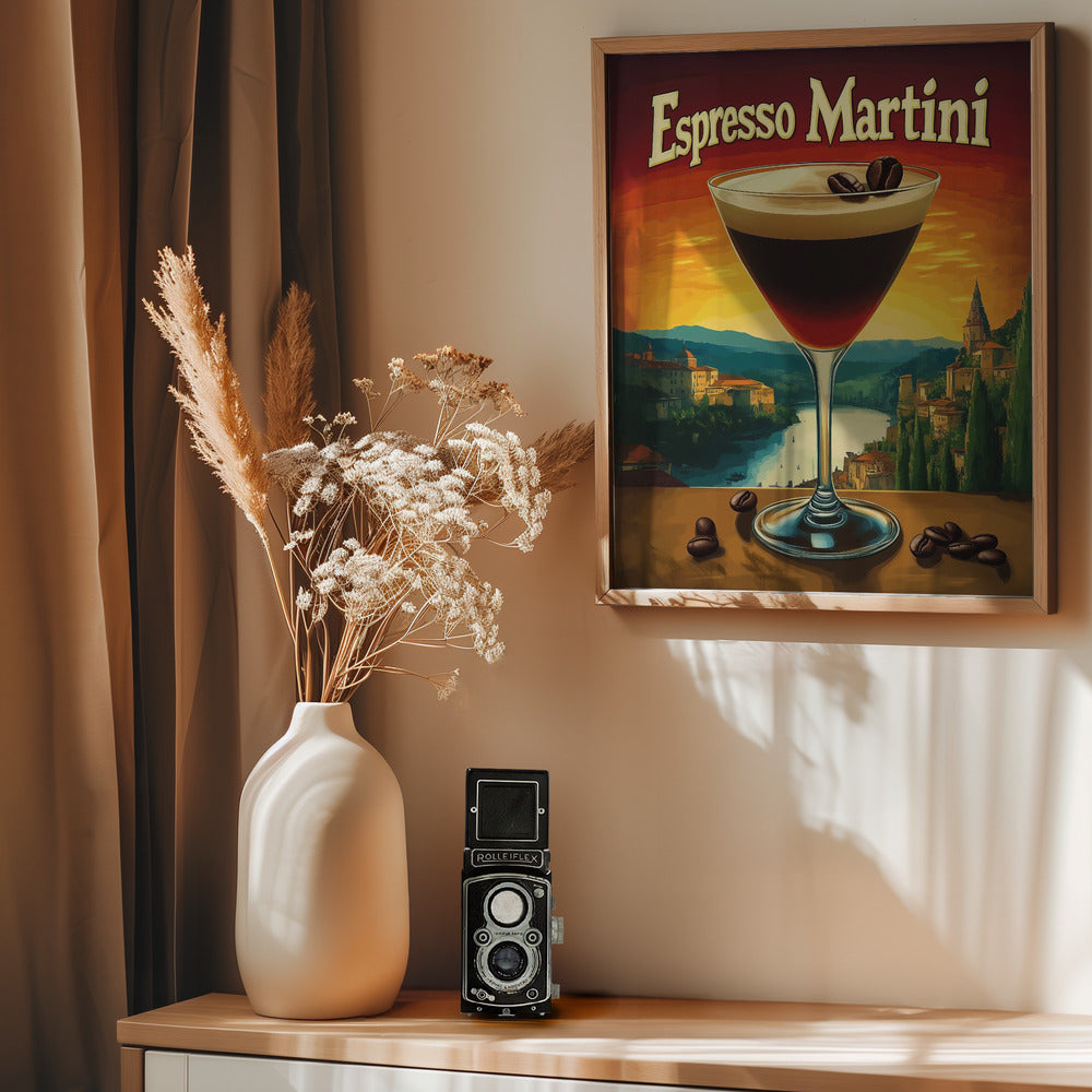 Espresso Martini Vintage Poster