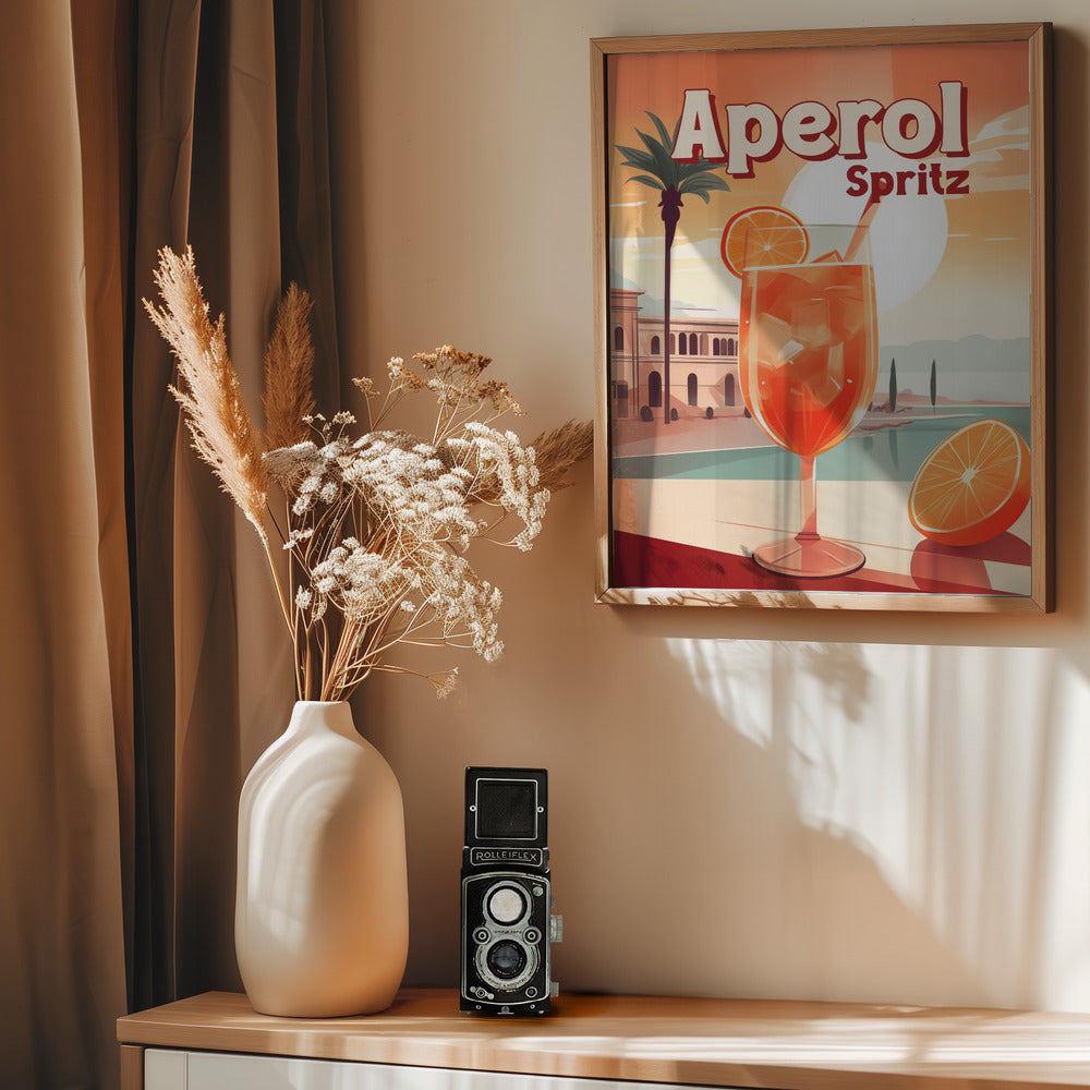 Aperol Spritz Tropical Poster