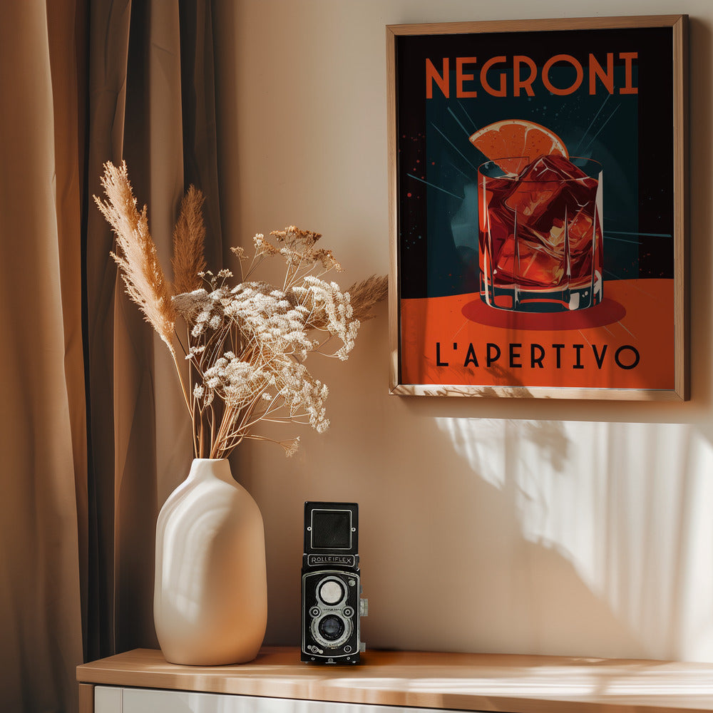 Negroni L&#039; Apertivo Poster