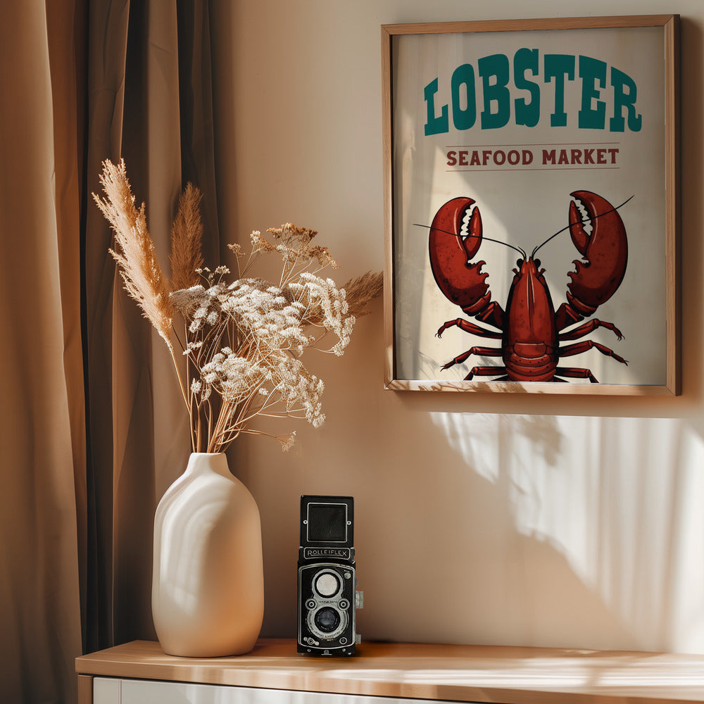 Lobster Seafood Market Poster