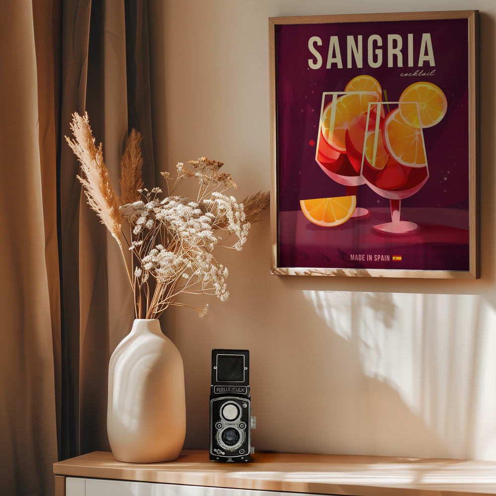 Sangria Cocktail Poster