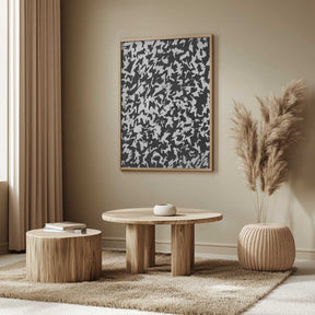 Monochrome Whirl Poster