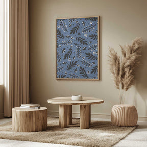 Leafy Nightscape Poster