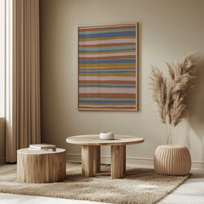Earthy Stripes Flow Poster