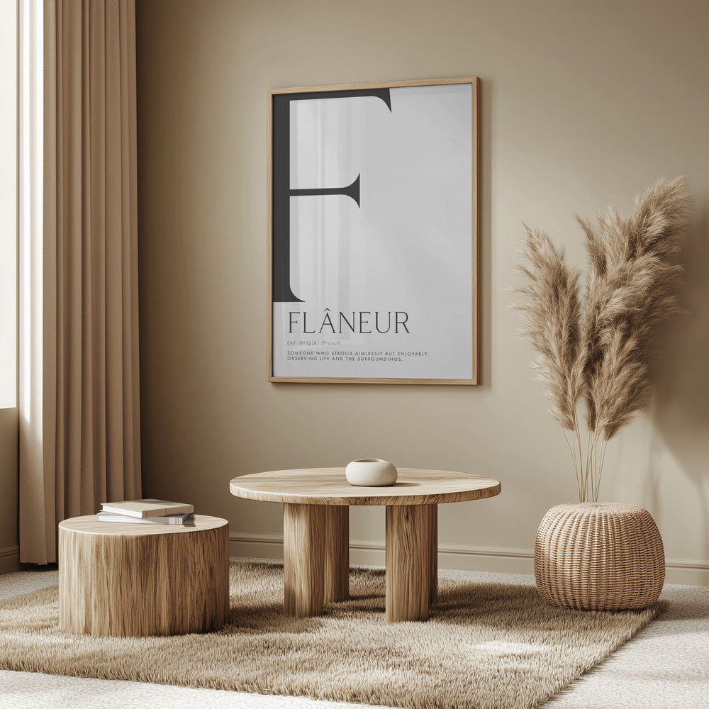 Flâneur definition Poster