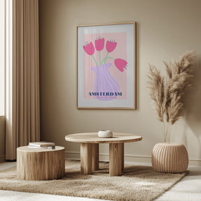 Amsterdam Tulips Poster