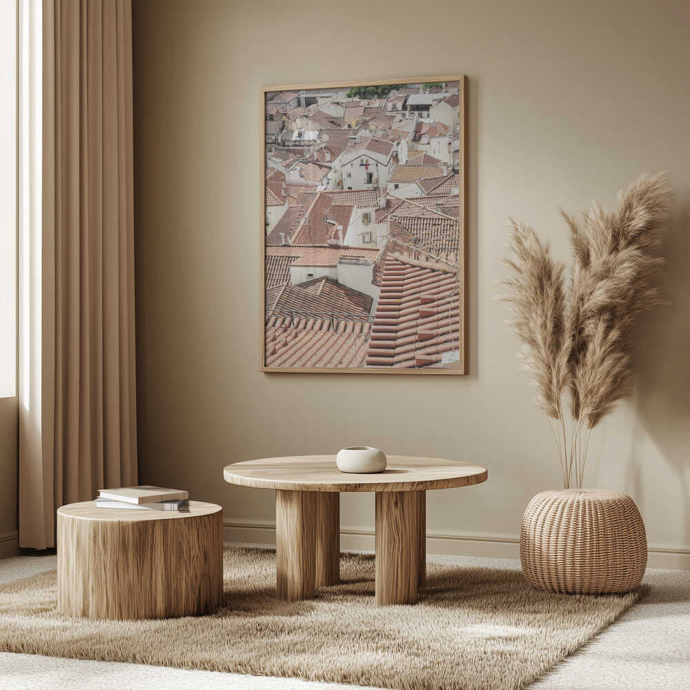 Red Tiled Rooftops Poster