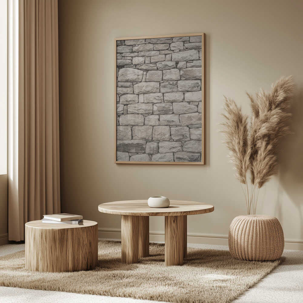 Serene Stonework Poster