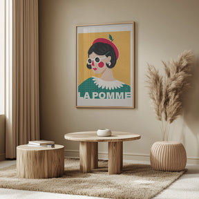 La Pomme French Fashion Portrait Poster