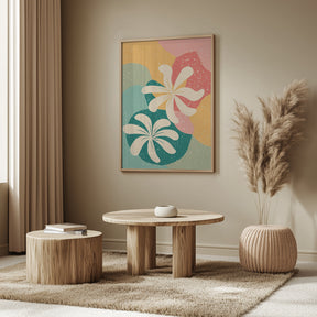 Abstract Flowers Poster