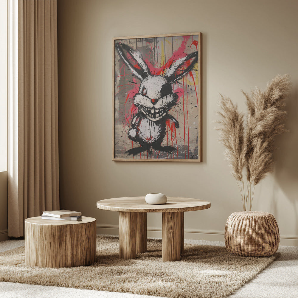 Scary Bunny Poster