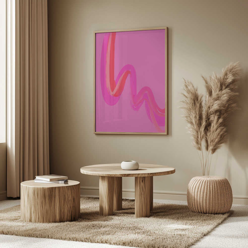 Neon Waves Poster