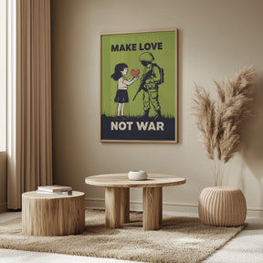 Make Love   Not War Poster