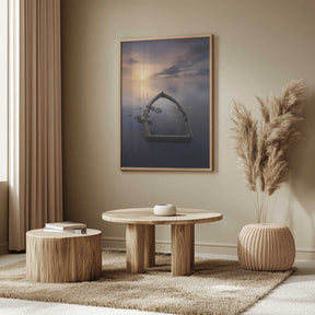 The abandoned boat Poster