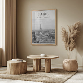 Minimalistparisbw Ratioiso Poster