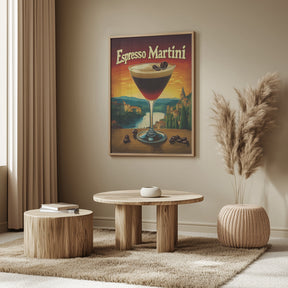 Espresso Martini Vintage Poster