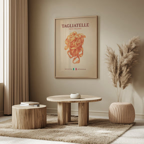 Tagliatelle Pasta Italiana Poster