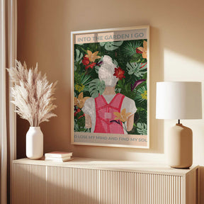 Into the Garden (grey) Poster