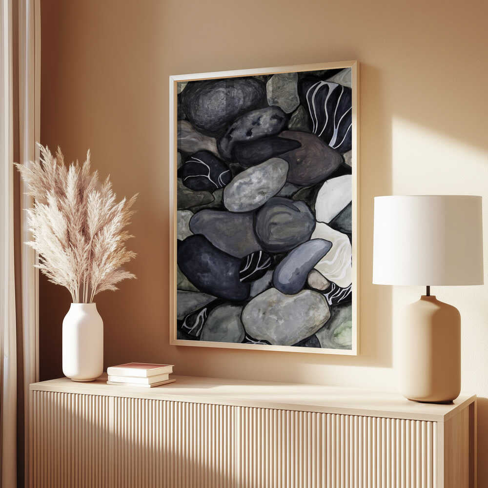 Beach stones Poster