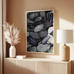 Beach stones Poster