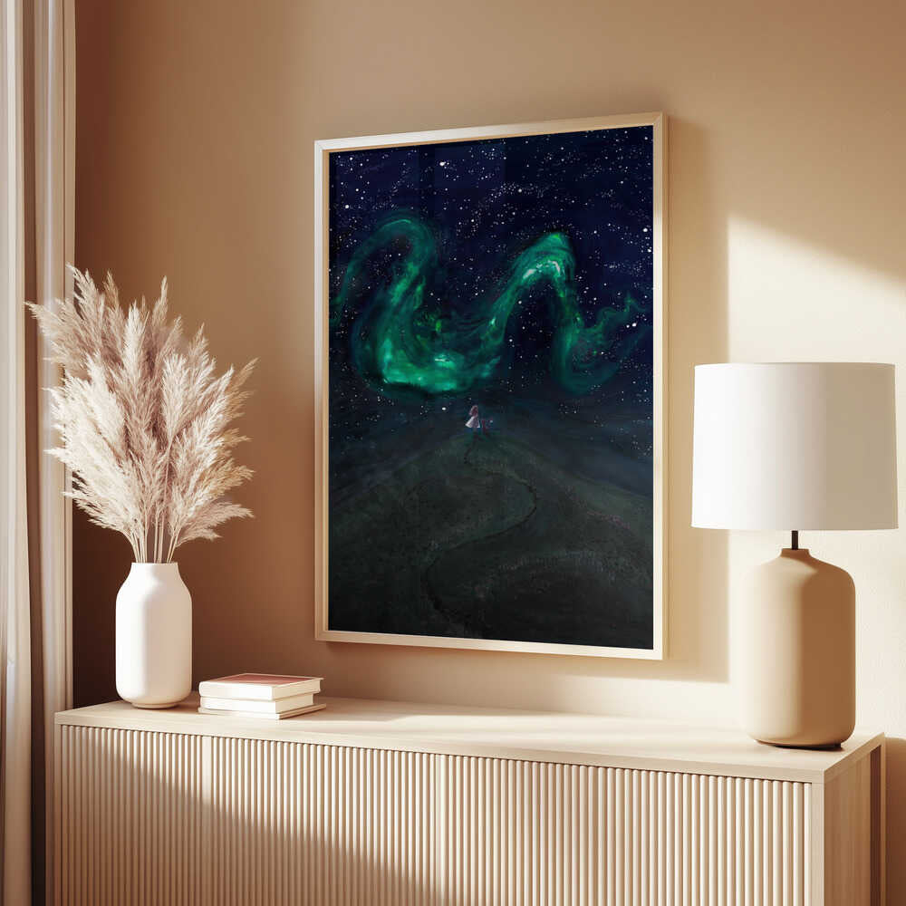 Under the Northern lights Poster