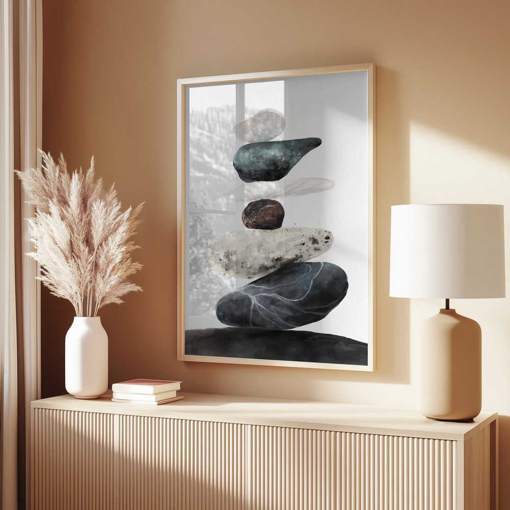 Stones from the beach Poster