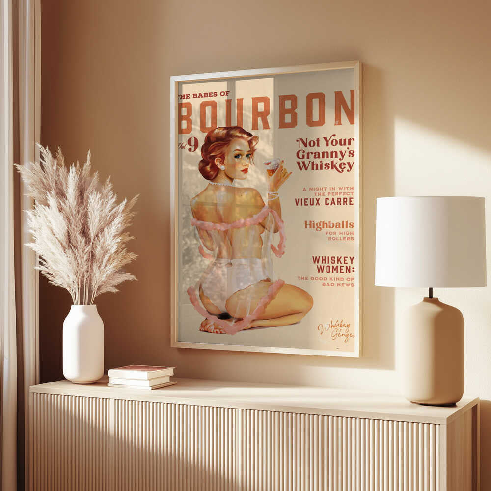 Babes of Bourbon Vol 9 Vintage Whiskey Pinup Poster