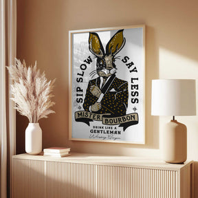 Mister Bourbon Jackalope In Smoking Jacket Poster