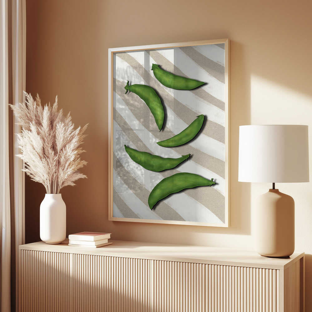 Sugar snap peas Poster