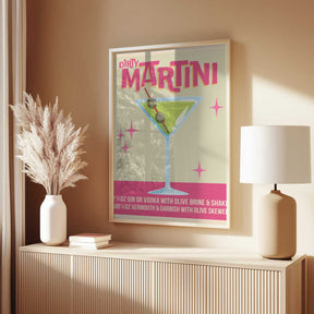 Dirty Martini Cocktail 01.png Poster