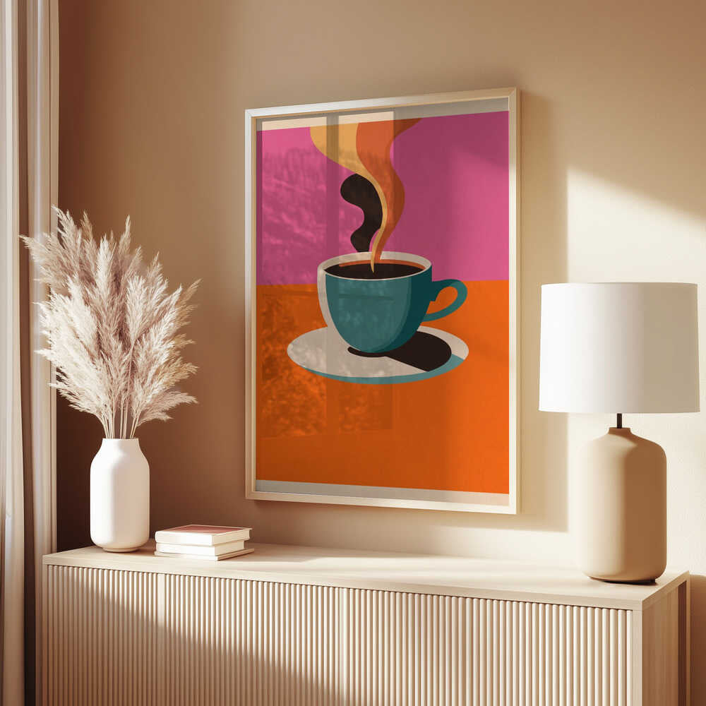Coffee Steam Poster