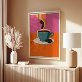 Coffee Steam Poster