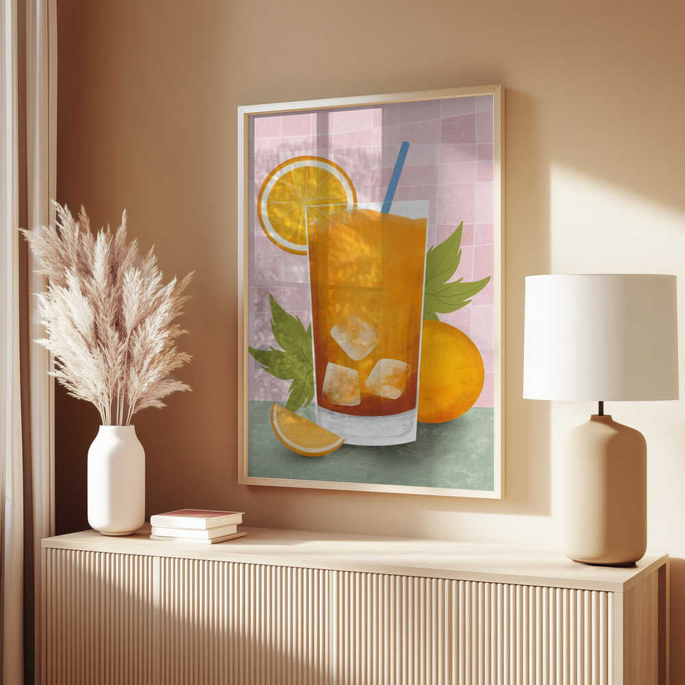 Orange drink Poster