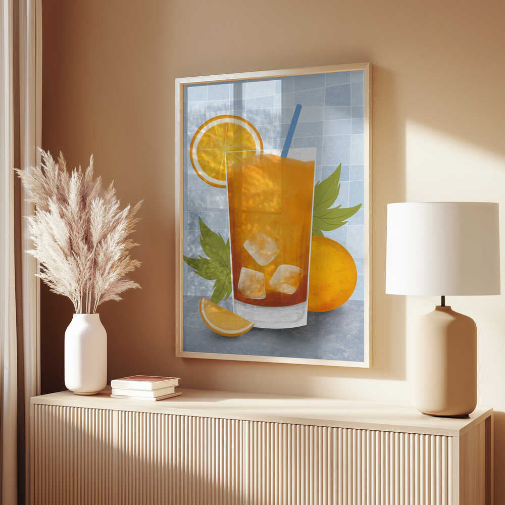 Orange drink Poster