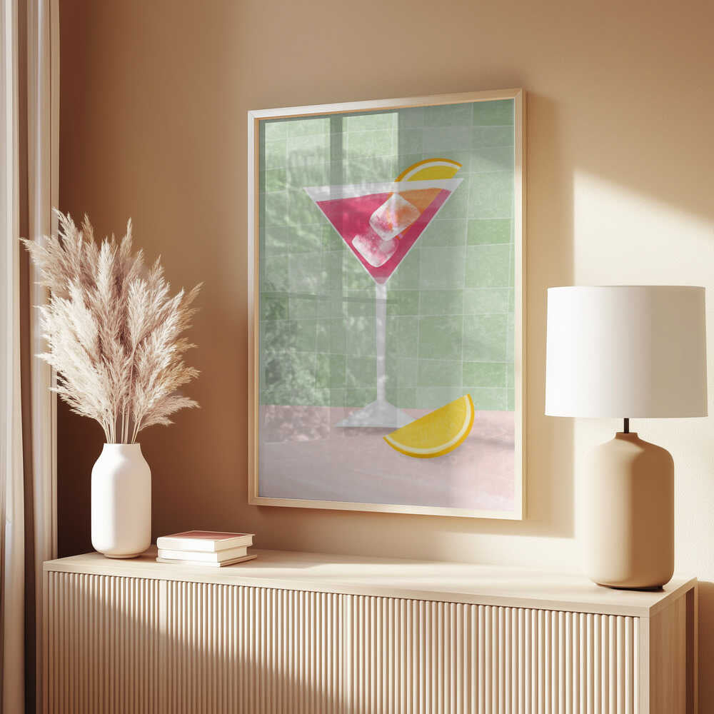 Pink coctail Poster