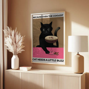 A4 Cat & Espresso 01.png Poster