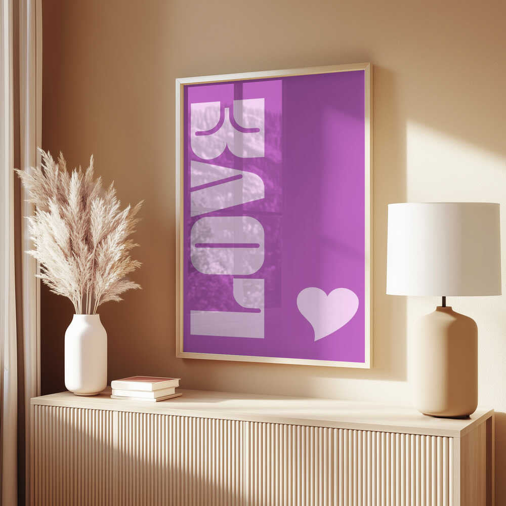 Purple Love Vibe Poster
