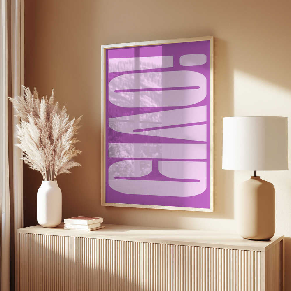 Bold Purple Typework Poster