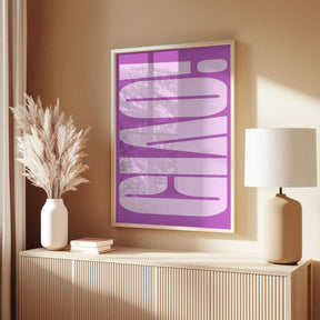 Bold Purple Typework Poster