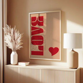 Red Bold Lettering Poster