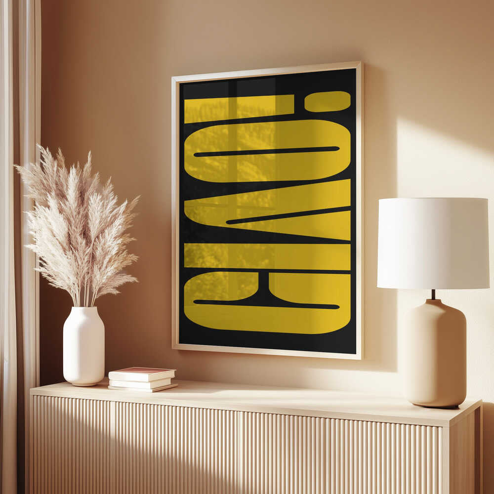 Abstract Typography Artwork Poster